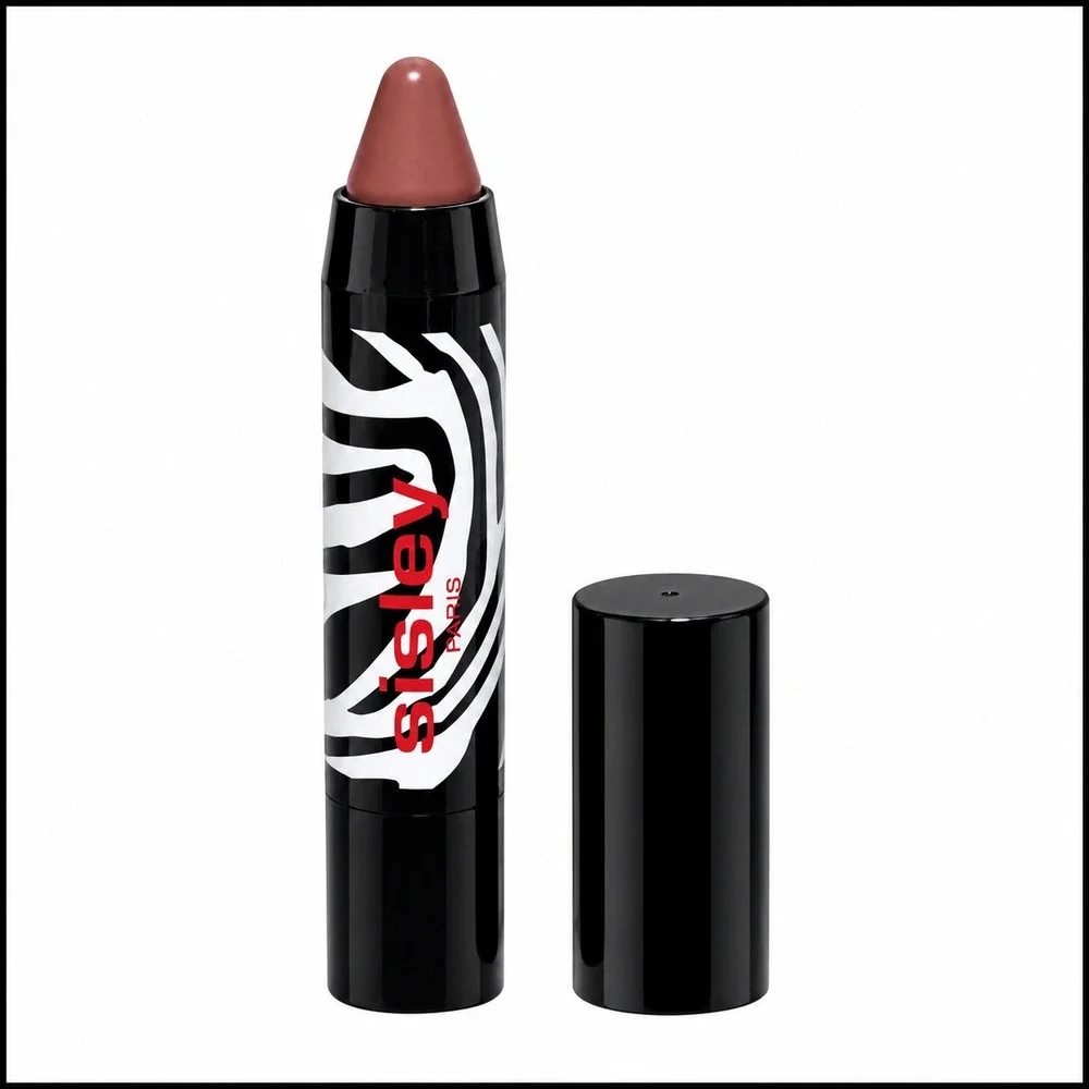 Sisley Paris Phyto-Lip Twist 24 Rosy Nude Tinted Lip Balm 0.03oz Zebra Print